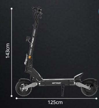 HITWAY H10 E Scooter with road approval, 90-110 km range, 48V 28.6Ah Packaging status original