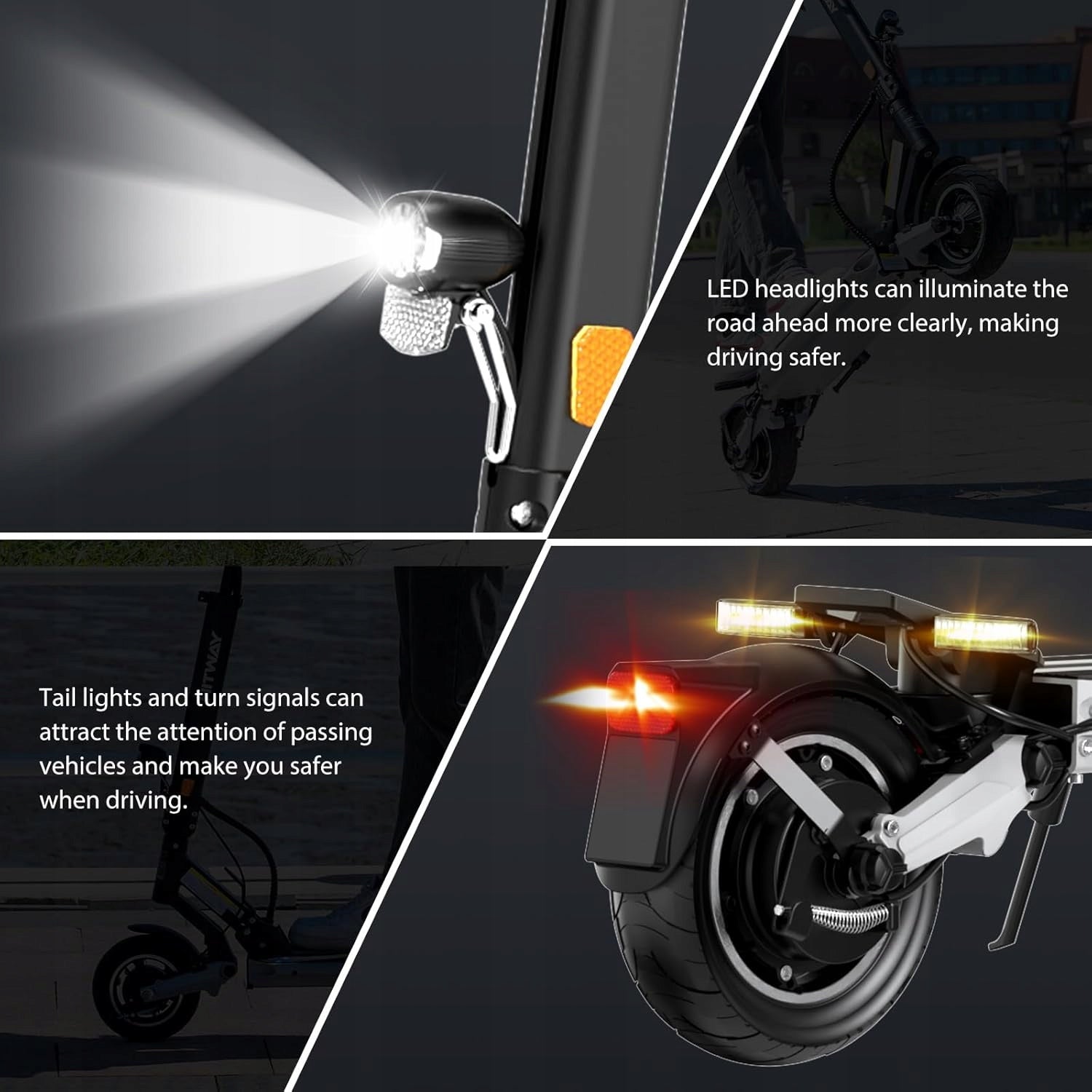 HITWAY H6 Electric Scooter Folding 500W Motor Range 70KM 15.6Ah 48V Battery Engine power 500 W