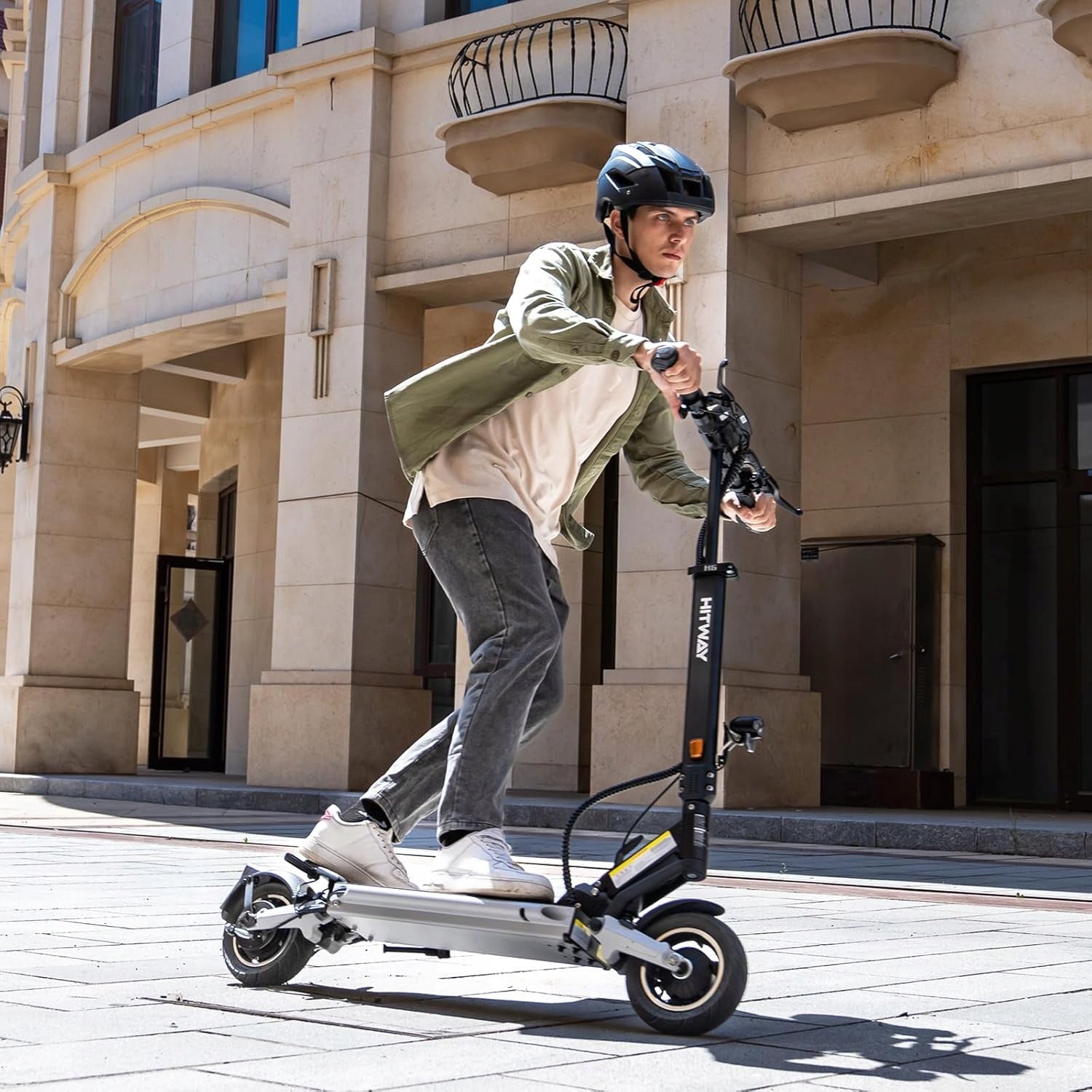 HITWAY H6 Electric Scooter Folding 500W Motor Range 70KM 15.6Ah 48V Battery Packaging status original