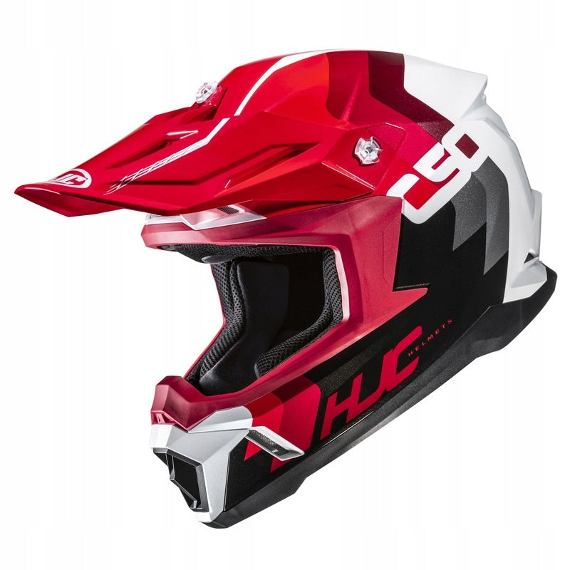 HJC HELMET CROSS ENDURO C50 PRIMAL RED WHITE M + FREEBIES Size M
