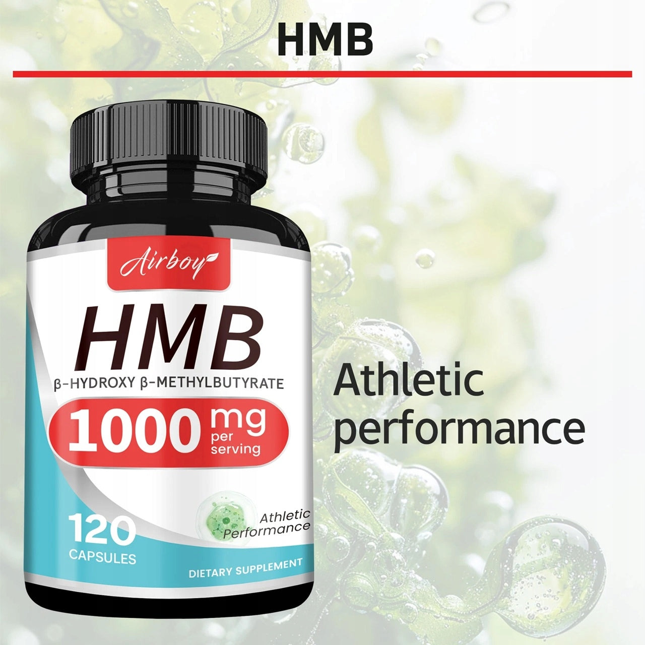 HMB 1000 mg capsules – Increase muscle strength and size, maintain coma health Expiration date at least 1 year from the date of purchase