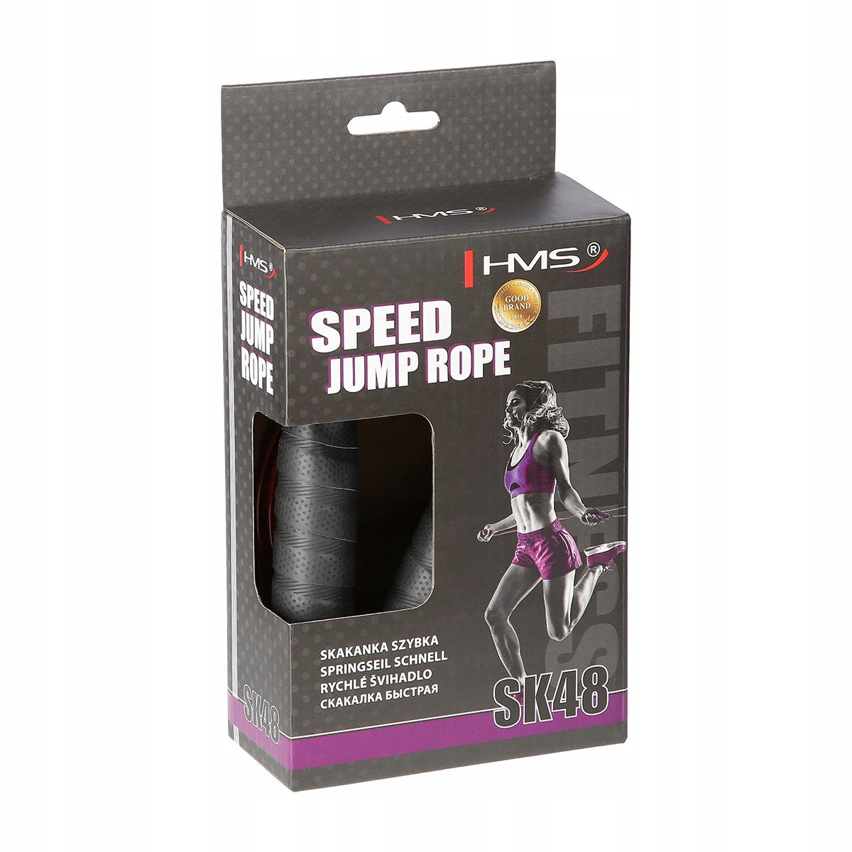 HMS SK48 JUMP ROPE WITH WRAP ADJUSTABLE CORD Brand HMS