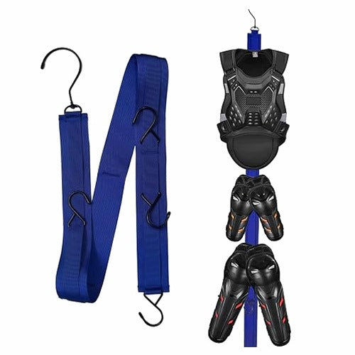 HOCKEY STAND FOR SPORTS EQUIPMENT 5 HOOKS METAL NYLON FOR PLAYERS