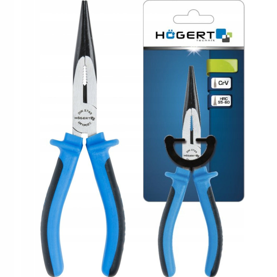 HOEGERT STRAIGHT ELONGATED PLIERS 200 MM CrV