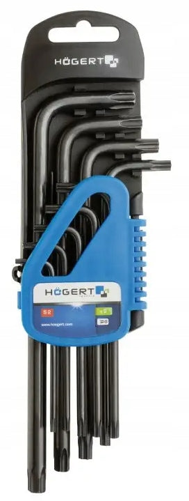 HOGERT CRV torx wrenches, long 9pcs HT1W816