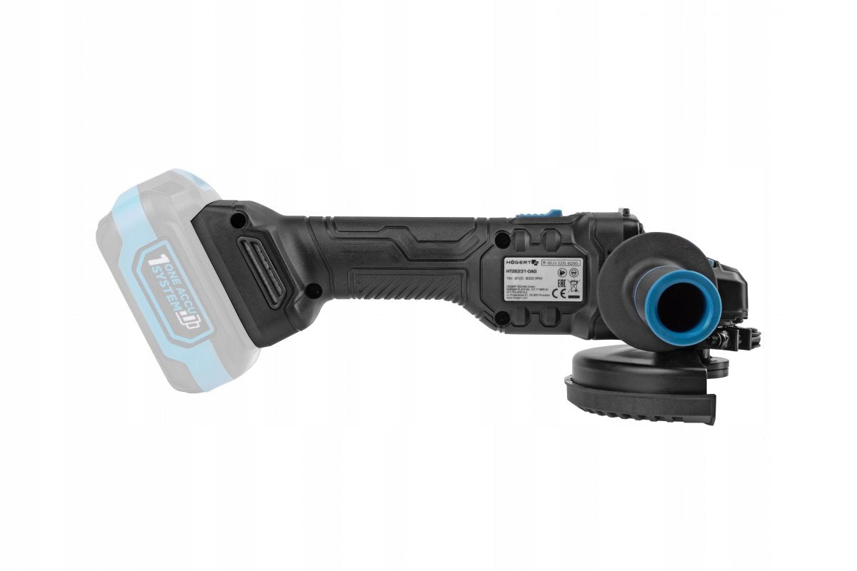 HOGERT Cordless Brushless Angle Grinder 125 mm 18V HT2E231-0AG Manufacturer code HT2E231-0AG
