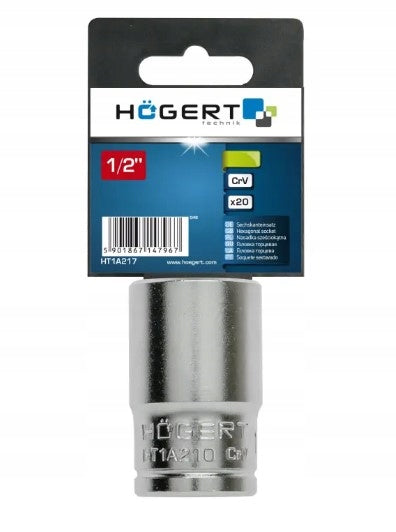 HOGERT Hexagonal cap 1/2″, 32 mm, CrV HT1A232 EAN (GTIN) 5901867145888