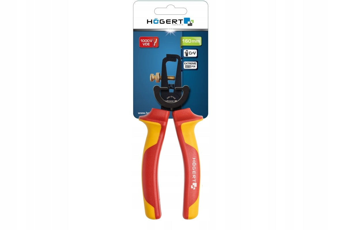 HOGERT INSULATION STRIPPER PLIERS 160MM 1000V EAN (GTIN) 5901867199423