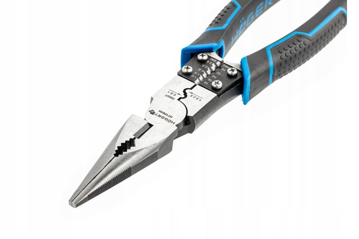 HOGERT MULTIFUNCTIONAL 9in1 ELONGATED PLIERS FOR INSULATION 0,5-2,5mm2 HT1P244 EAN (GTIN) 5902801498282