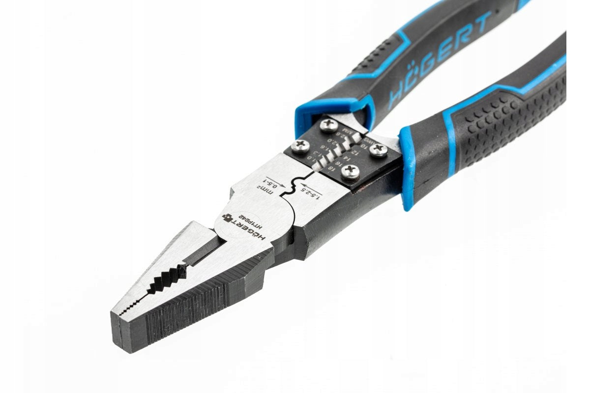HOGERT MULTIFUNCTIONAL 9in1 UNIVERSAL PLIERS FOR INSULATION 0,5-2,5mm2 Brand Hoegert Technik