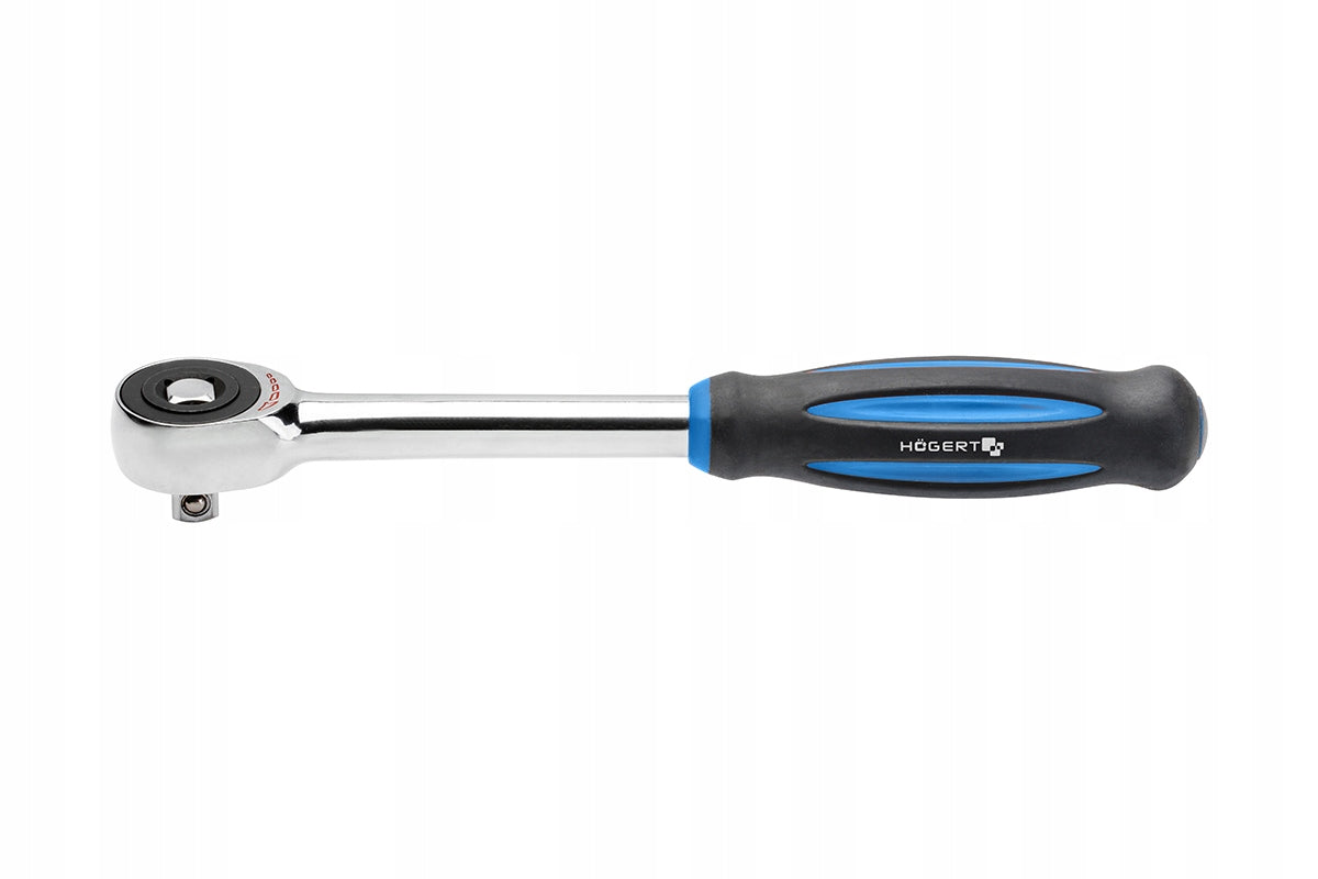 HOGERT Ratchet with 1/4" rotating handle, 60 teeth, CrMo HT1R374