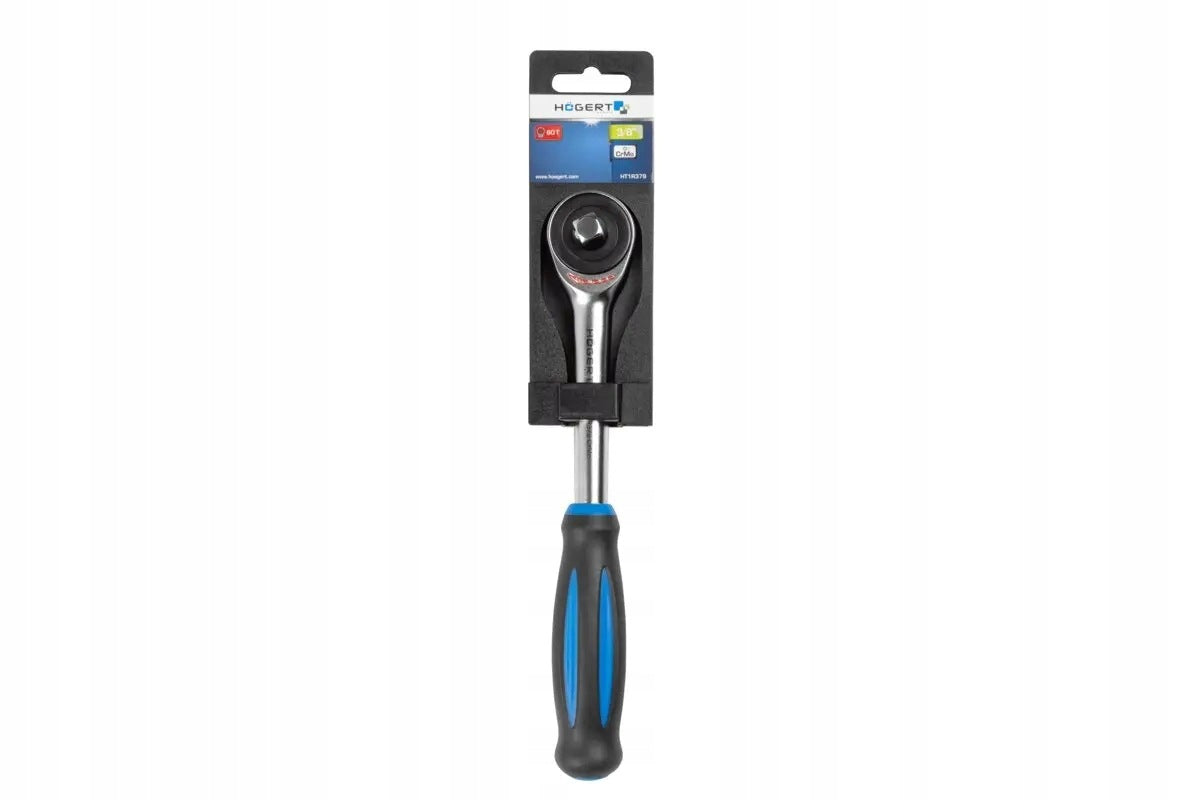 HOGERT Ratchet with swivel handle 3/8", 60 teeth, CrMo HT1R379 - 3/8"