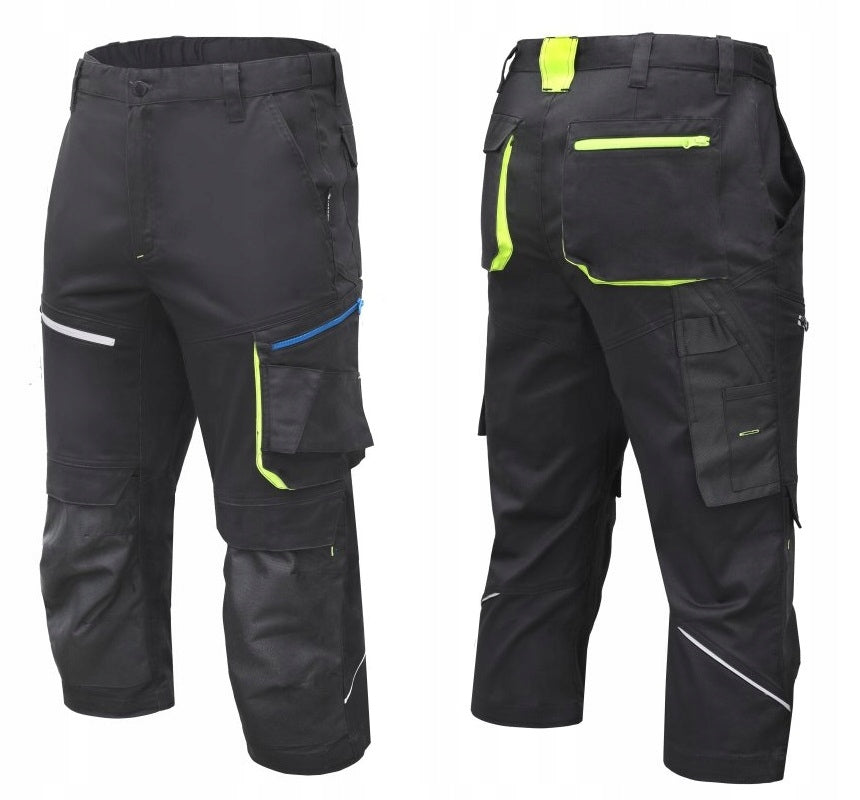 HOGERT WORK PROTECTIVE TROUSERS ELASTIC BLACK REETZ 3/4 R. XL 54