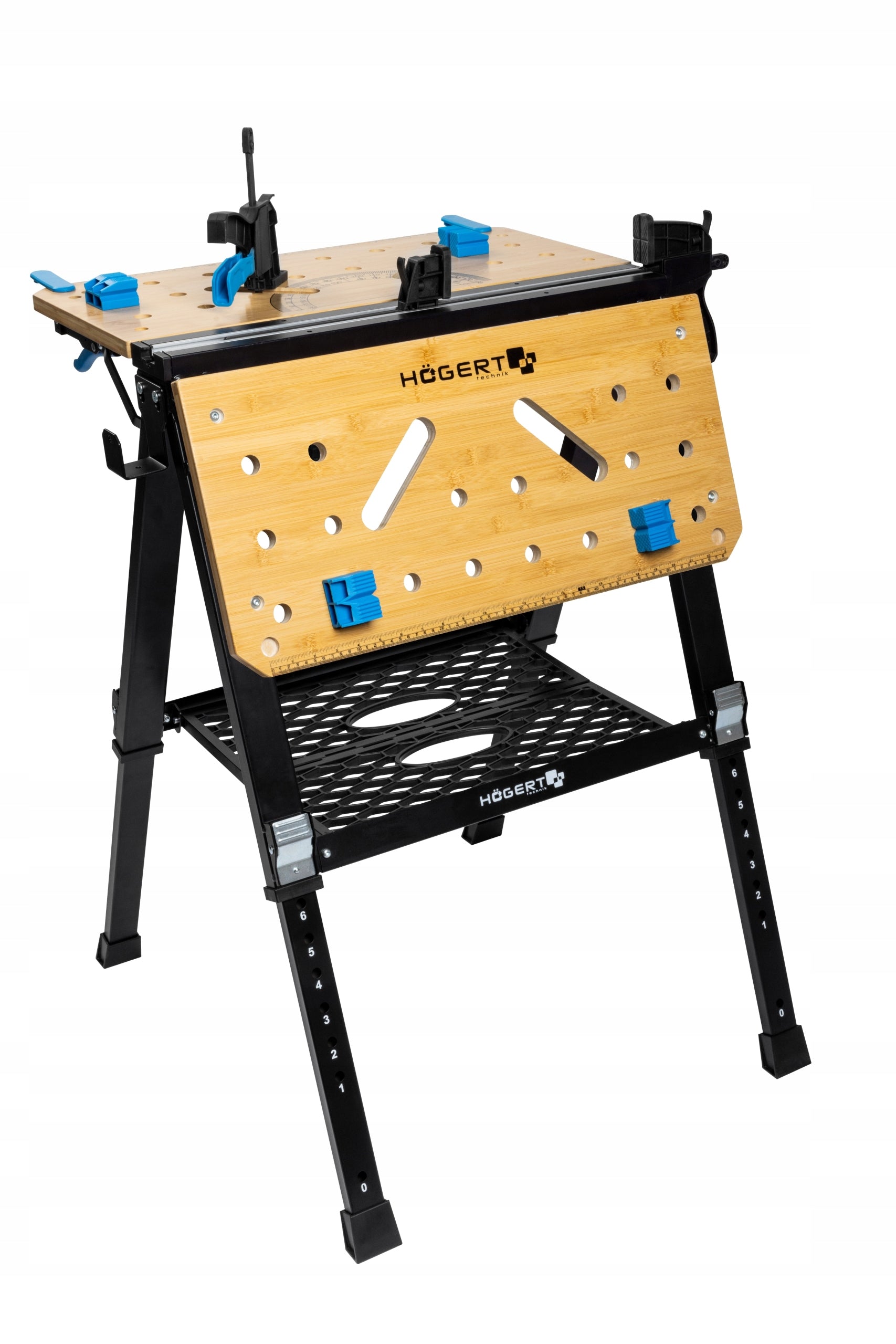 HOGERT WORKBENCH FOLDING TABLE 700 x 650 x 915 mm HT7G540 Brand Hoegert Technik