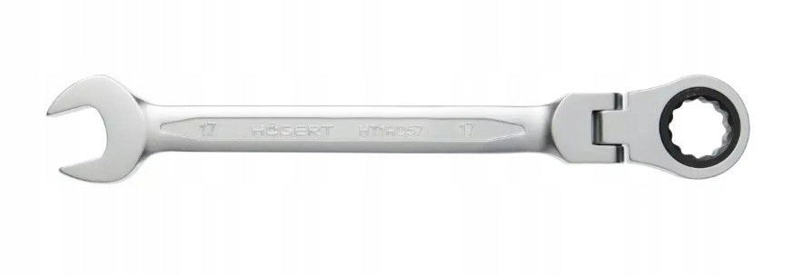HOGERT Wrench with joint, made of stainless steel, 13 mm, 72T HT1R053