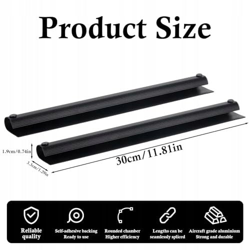HOLDER FOR GASTRONOMIC VOUCHERS SELF-ADHESIVE ALUMINUM BLACK 30 CM 2 PCS. Manufacturer code SWC5908151205341