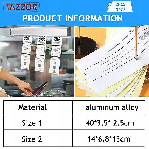 HOLDER FOR SELF-ADHESIVE ALUMINUM VOUCHERS FOR GASTRONOMY 40 CM 3 PCS. Manufacturer code Producent niezależny