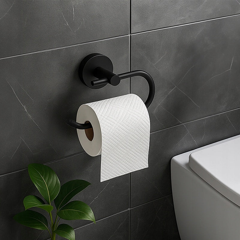 HOLDER TOILET PAPER HANGER CAESAR-BL BLACK Packaging status original