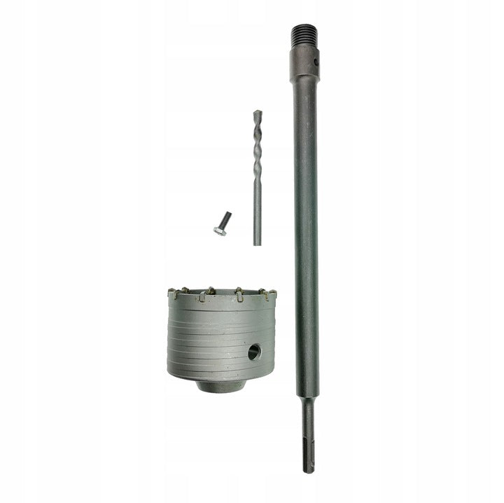 HOLE LACE CONCRETE CUTTER 100mm 2xadapter SDS+ 60cm