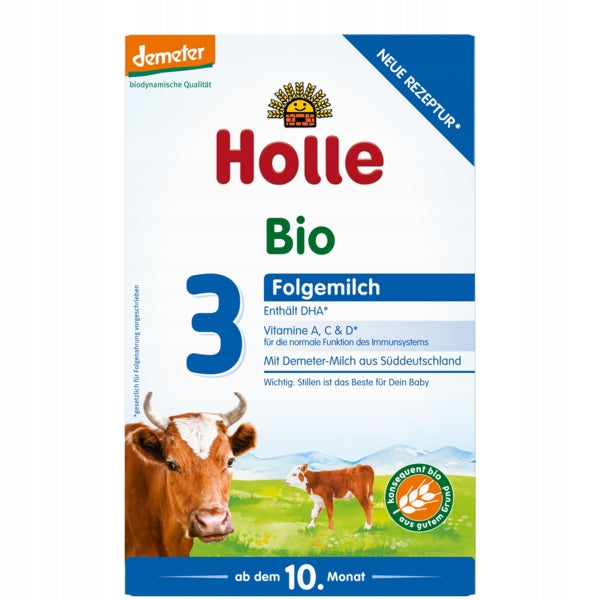 HOLLE BIO Cow's Milk 3 Powder Next 10m+ 600g