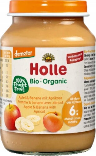 HOLLE BIO Dessert Apple in Bananas with Apricots