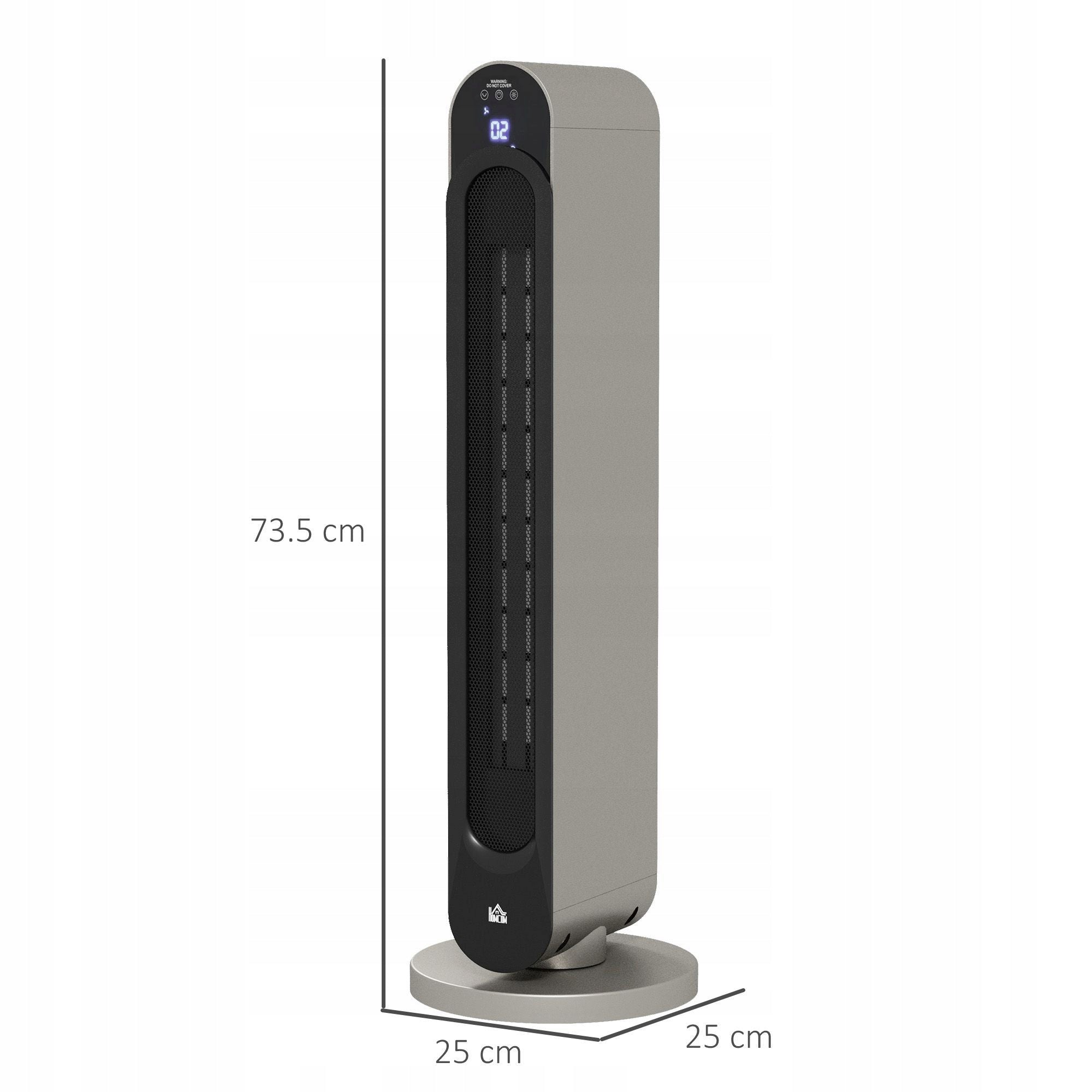 HOMCOM 2200W Electric Ceramic Heater with 3 Modes and Remote Control Brand Homcom