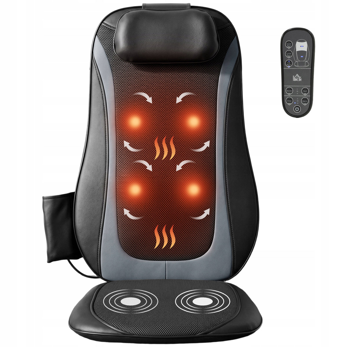 HOMCOM Back Massager, Heating, Deep Massage, Home & Office