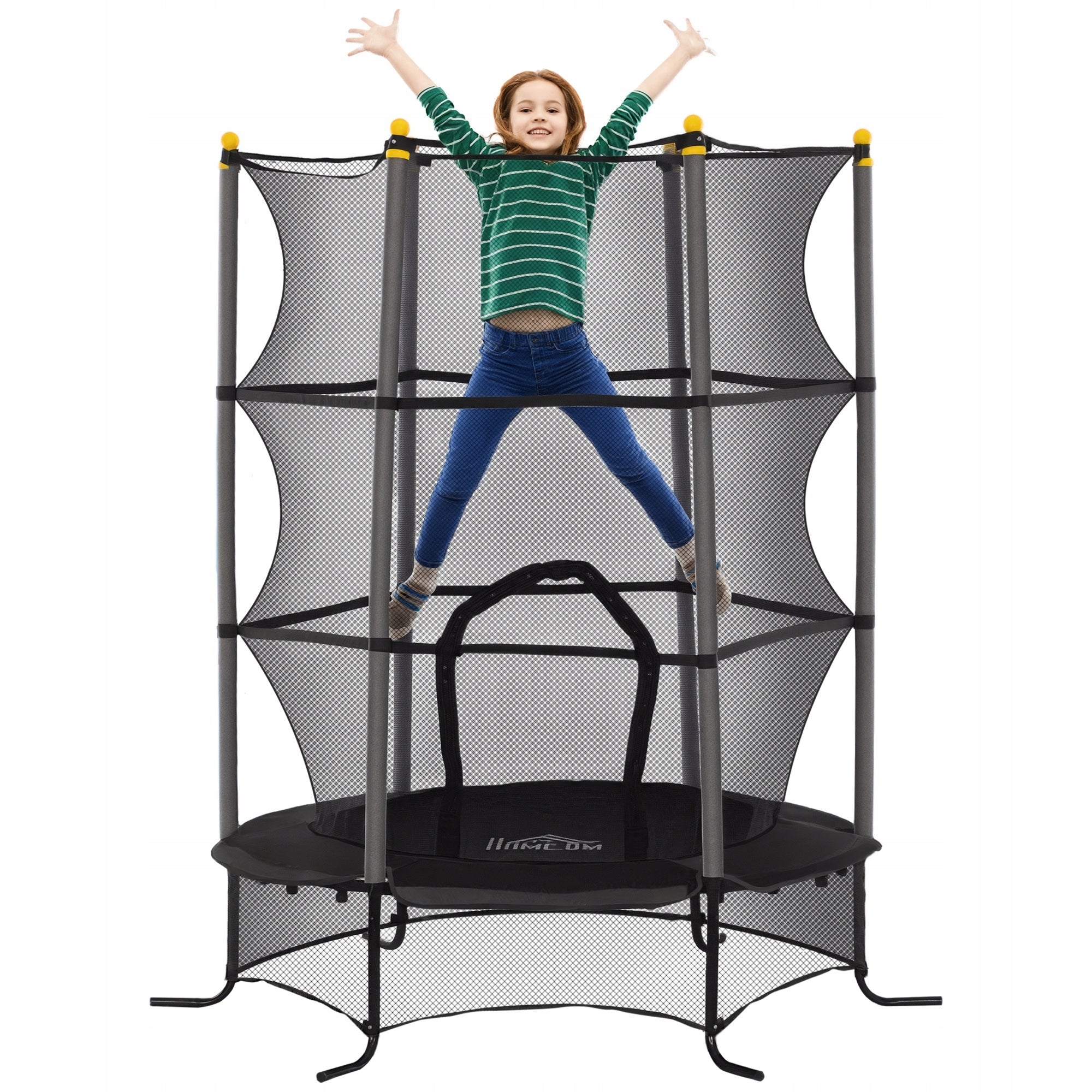 HOMCOM Children's trampoline Ø163 cm, black, 3-10 years old