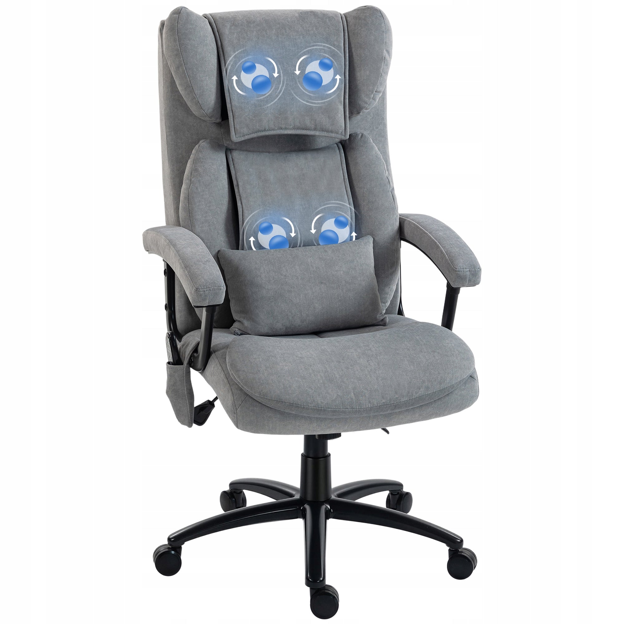 HOMCOM Ergonomic office chair with massage and rocking function, support