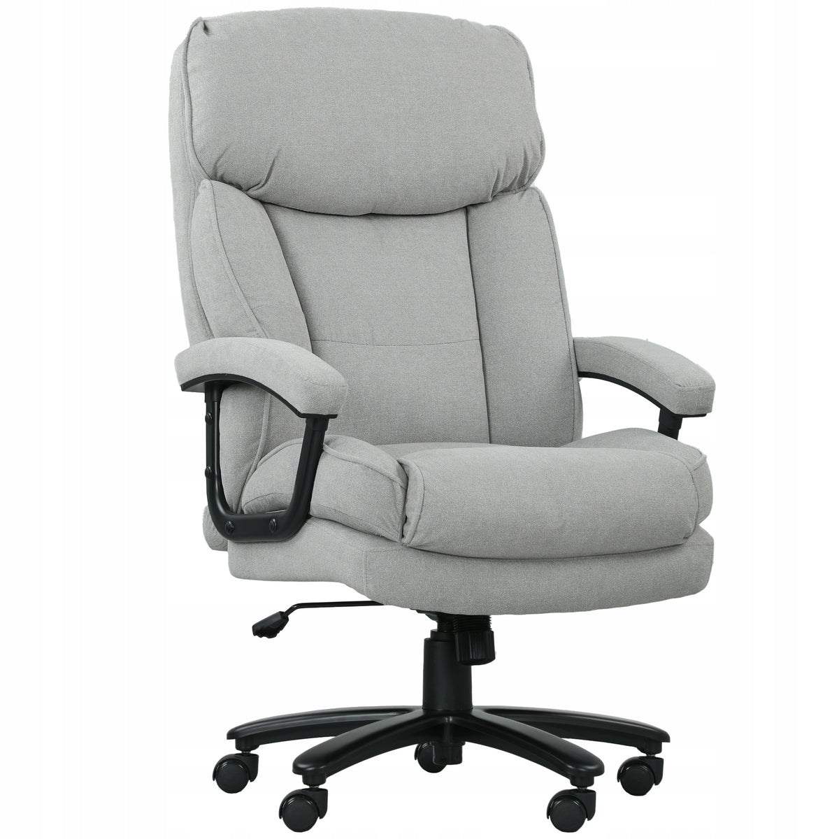 HOMCOM Ergonomic office chair with rocking function, linen.