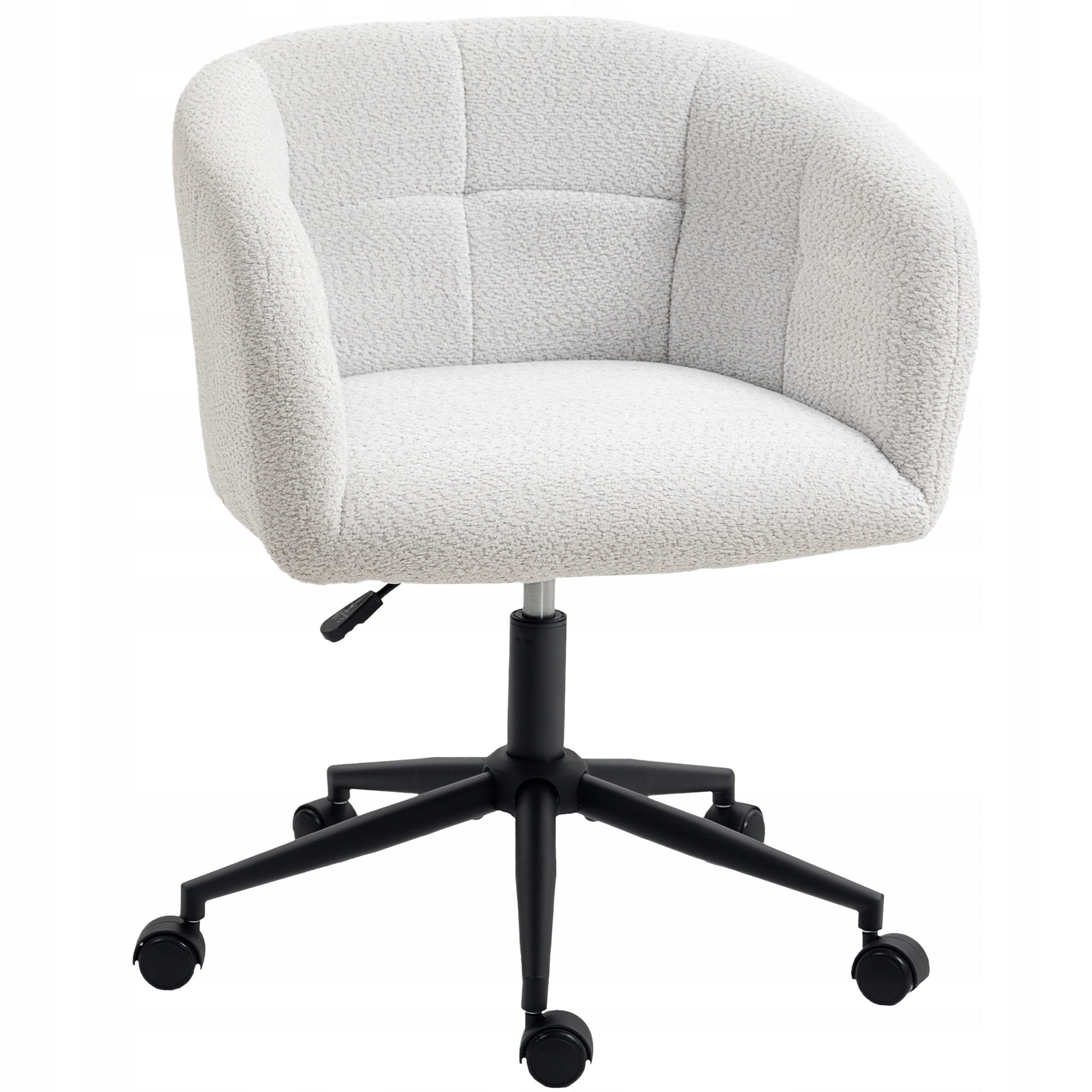 HOMCOM Home Office Chair with Linen Finish, Arched Backrest