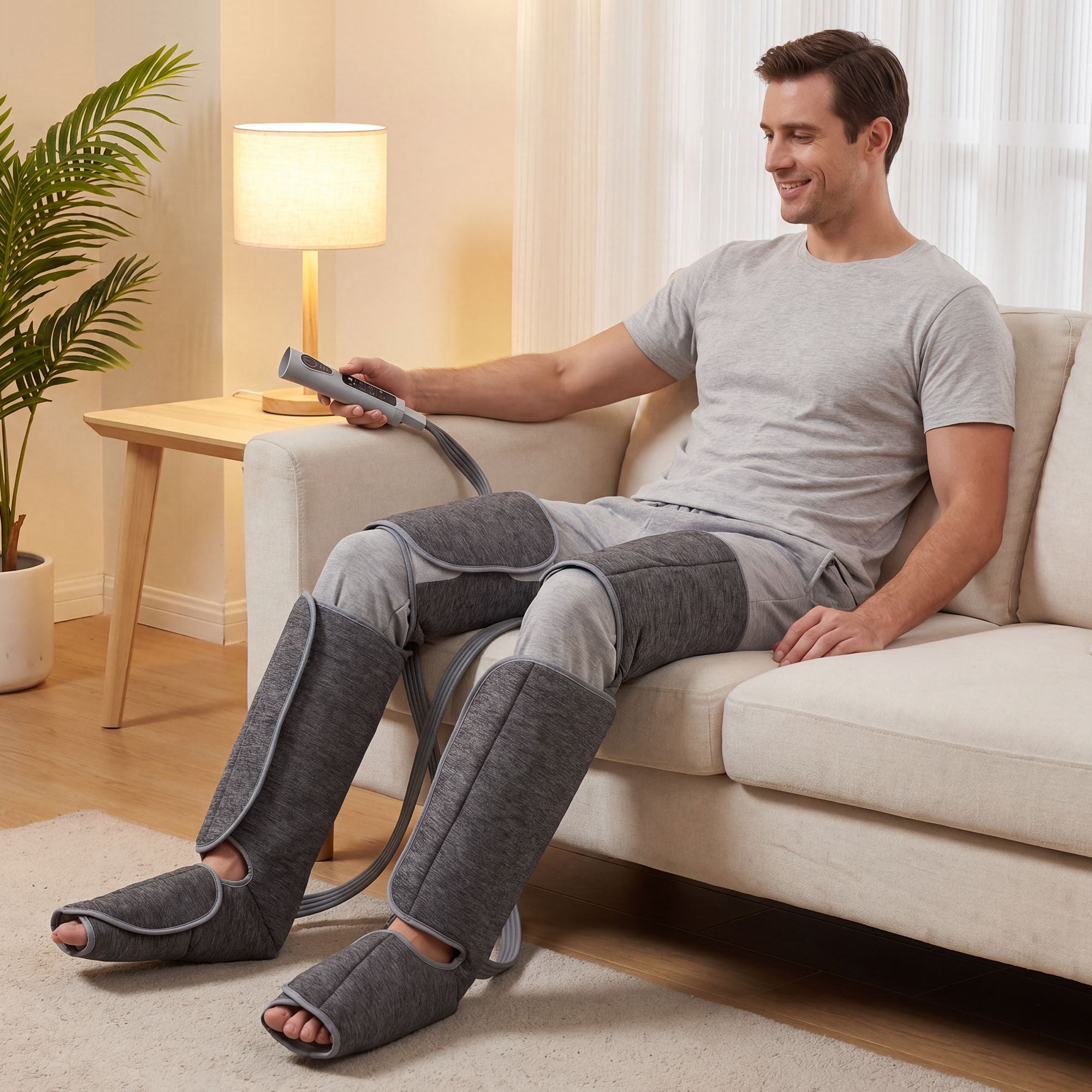 HOMCOM Leg massager, foot massager with heating function for pain and improvement Packaging status original