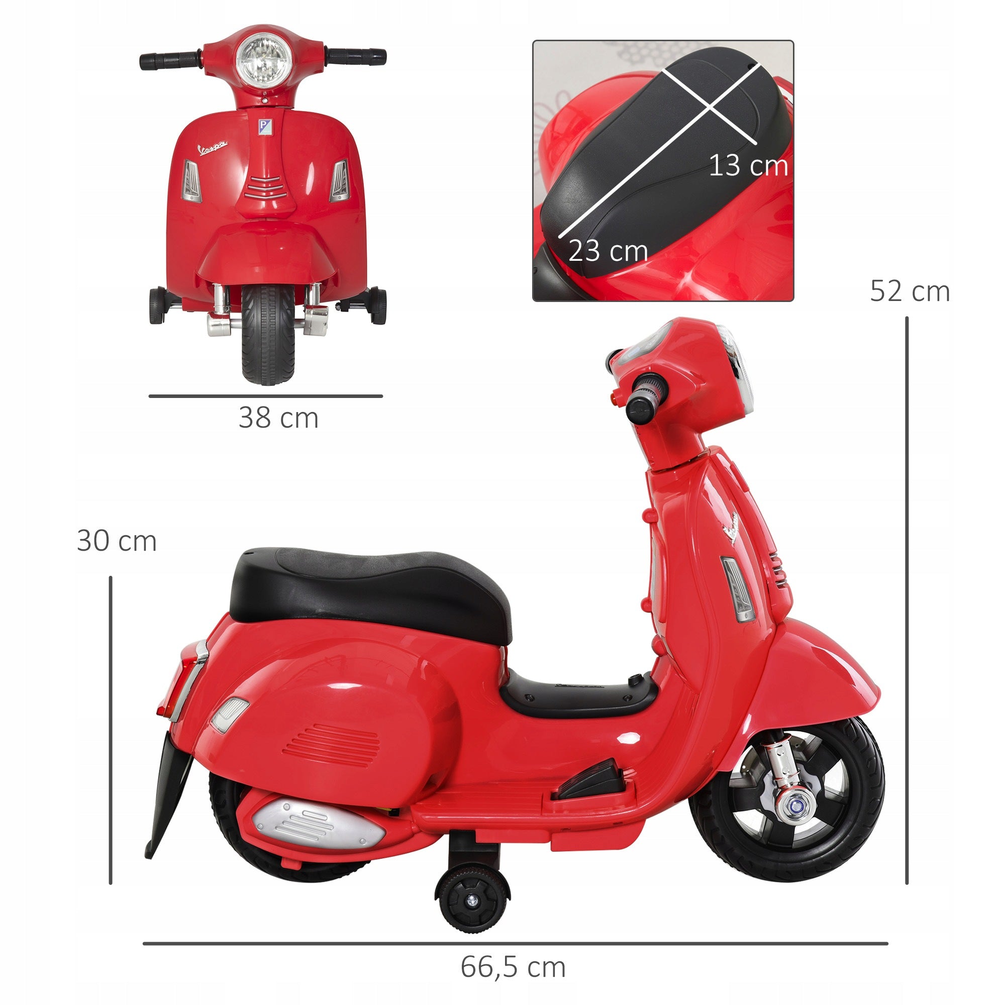 HOMCOM Motorcycle electric vehicle 3-6 years red Brand Homcom