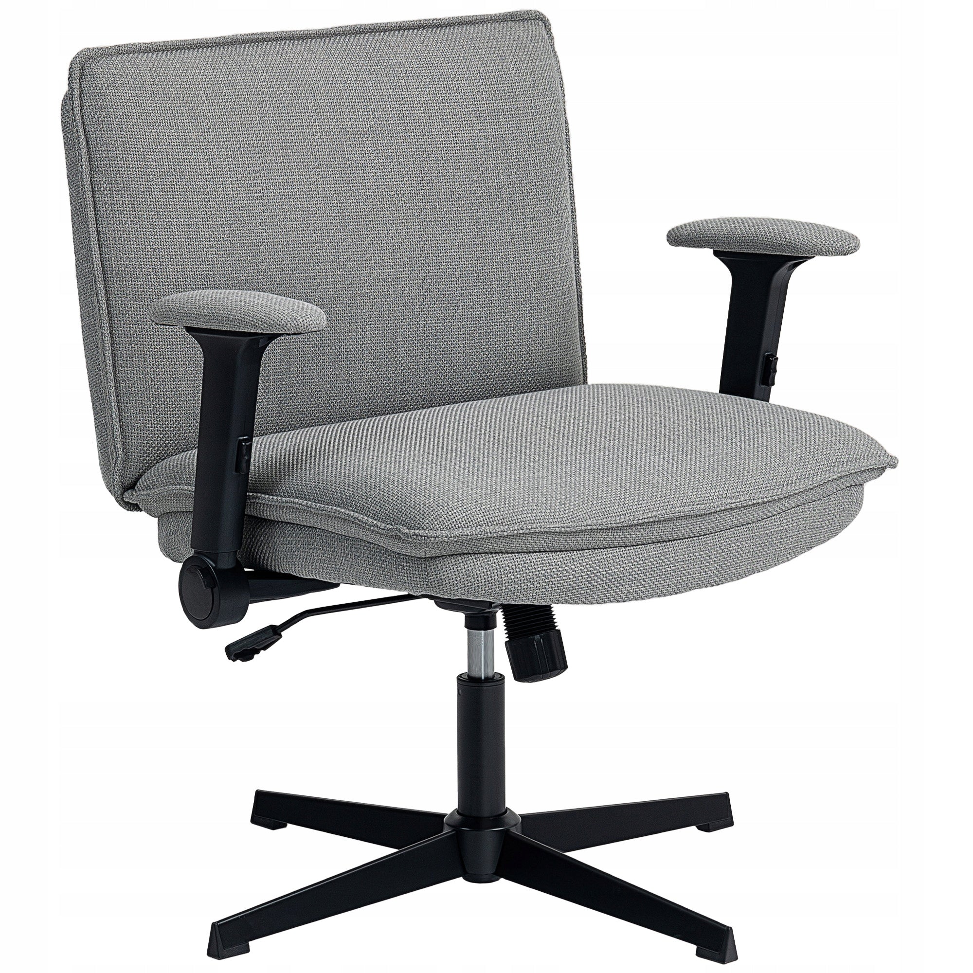 HOMCOM Office chair with raised armrests, wide seat