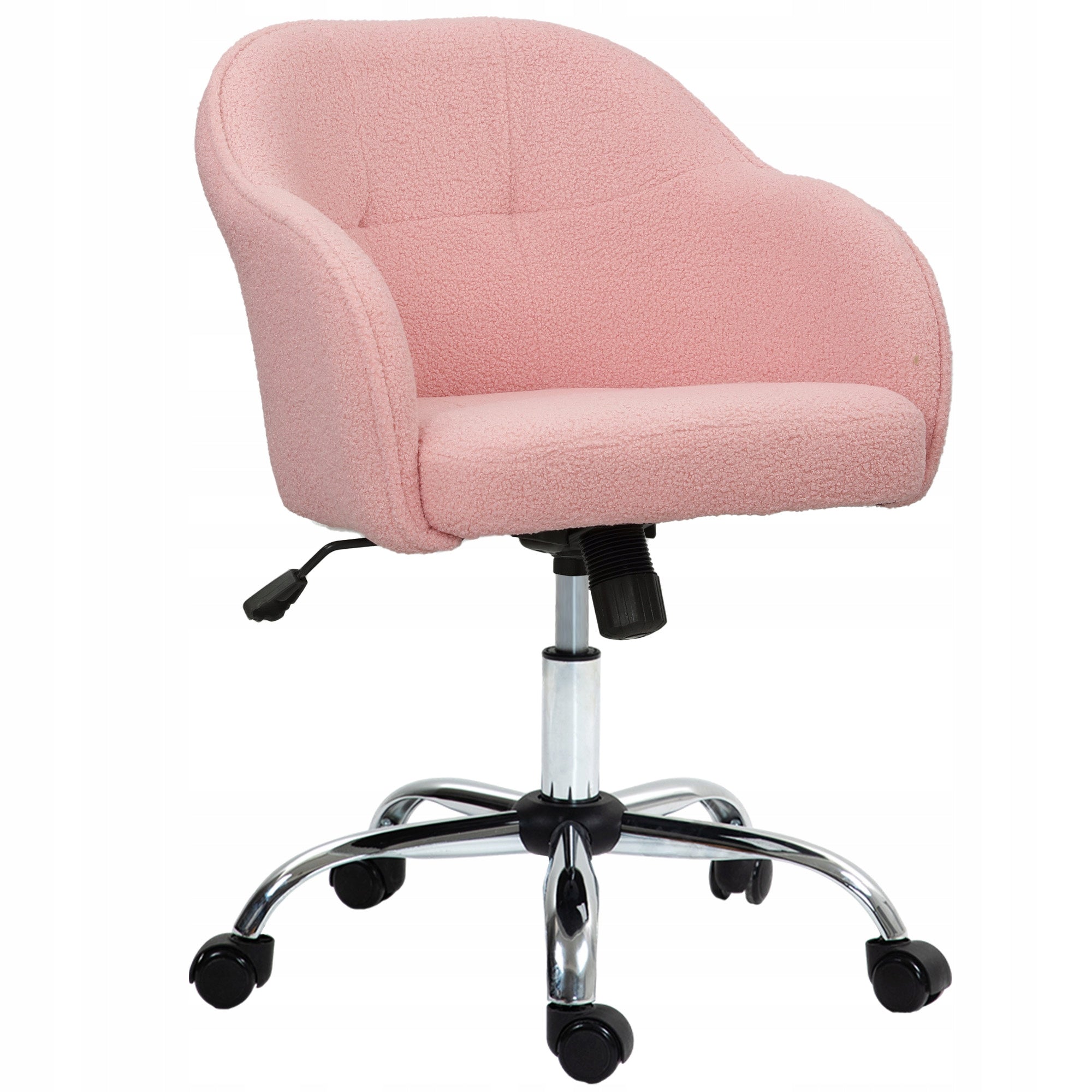 HOMCOM Pink Ergonomic Office Chair for Home Office