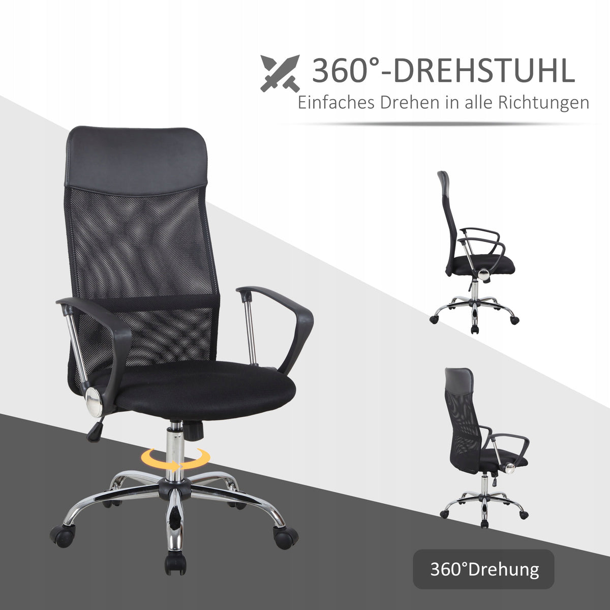 HOMCOM ergonomic gaming office chair black Brand Homcom