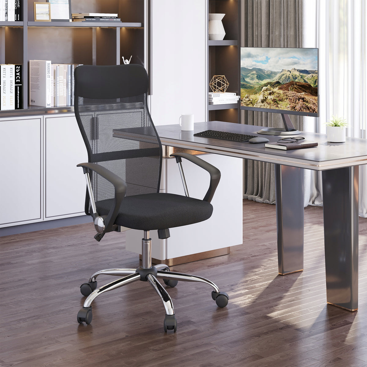 HOMCOM ergonomic gaming office chair black