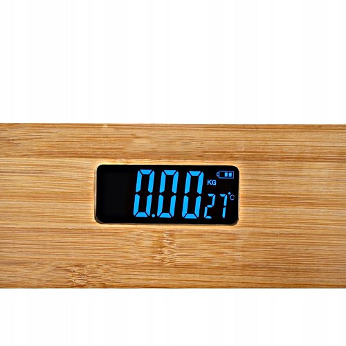 HOME BATHROOM SCALE WOODEN BAMBOO UP TO 180KG PRACTICAL UNIVERSAL EAN (GTIN) 5906099151126
