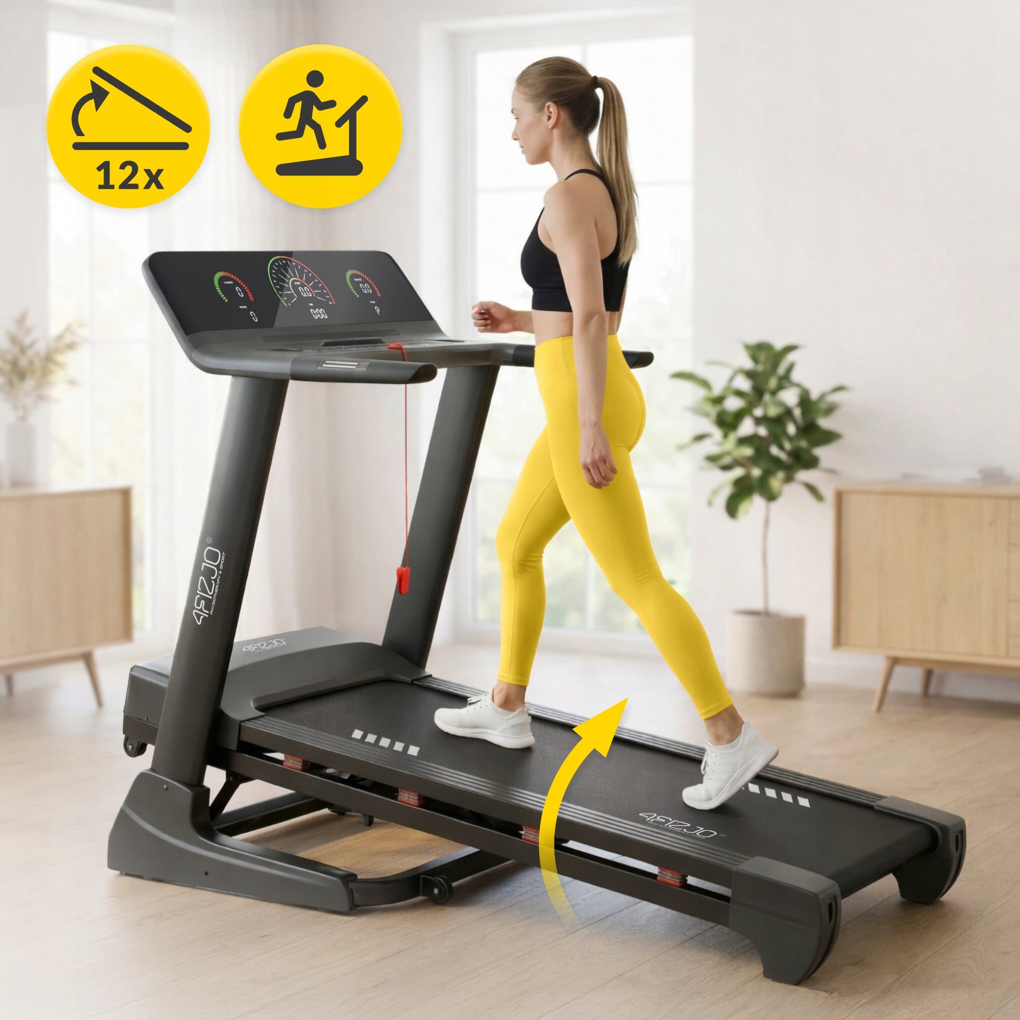 HOME ELECTRIC TRAINING TREADMILL FOLDING FOR FITNESS EXERCISES UP TO 120 KG Model other
