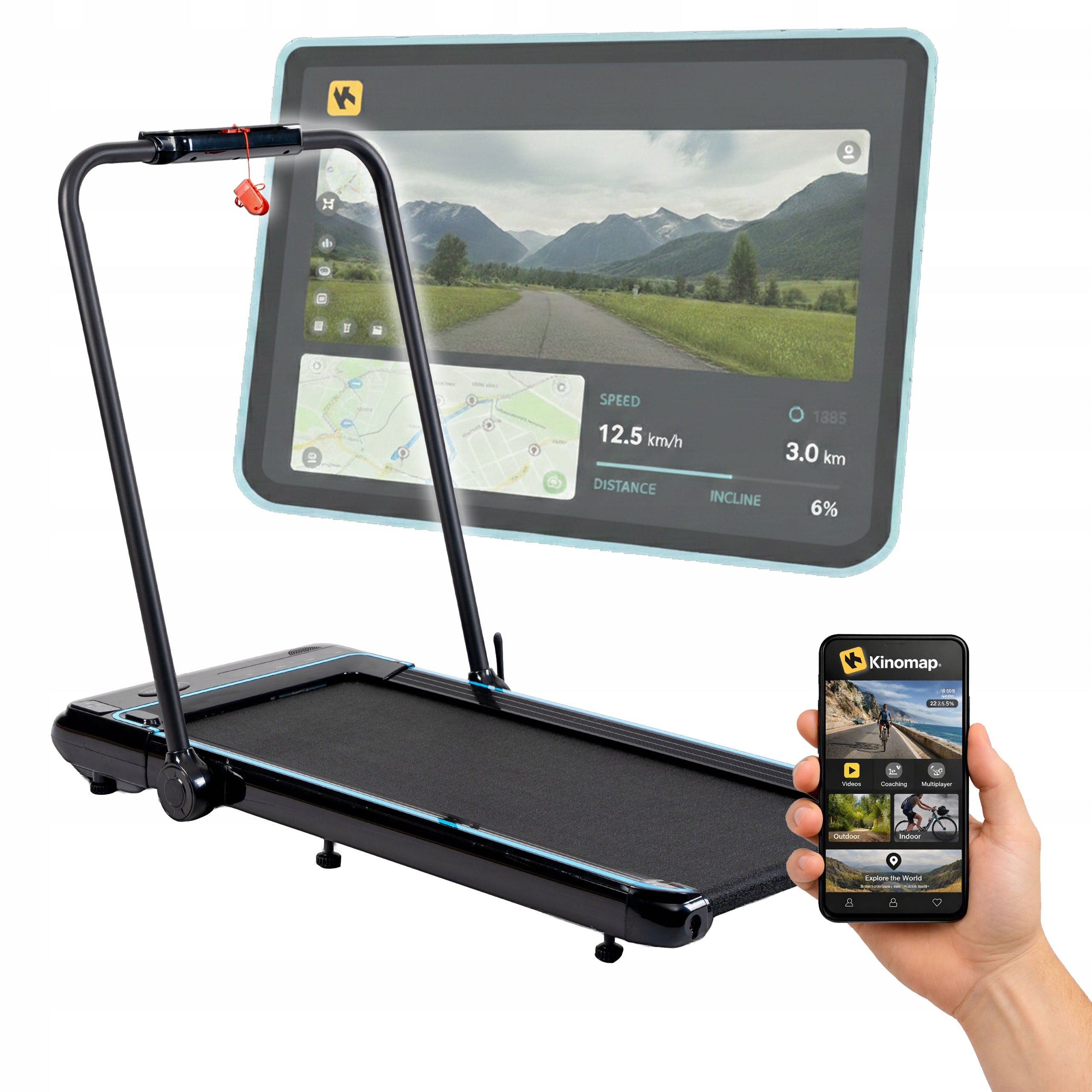 HOME ELECTRIC TREADMILL CORCIANO GIRO FOLDING 130KG 3HP