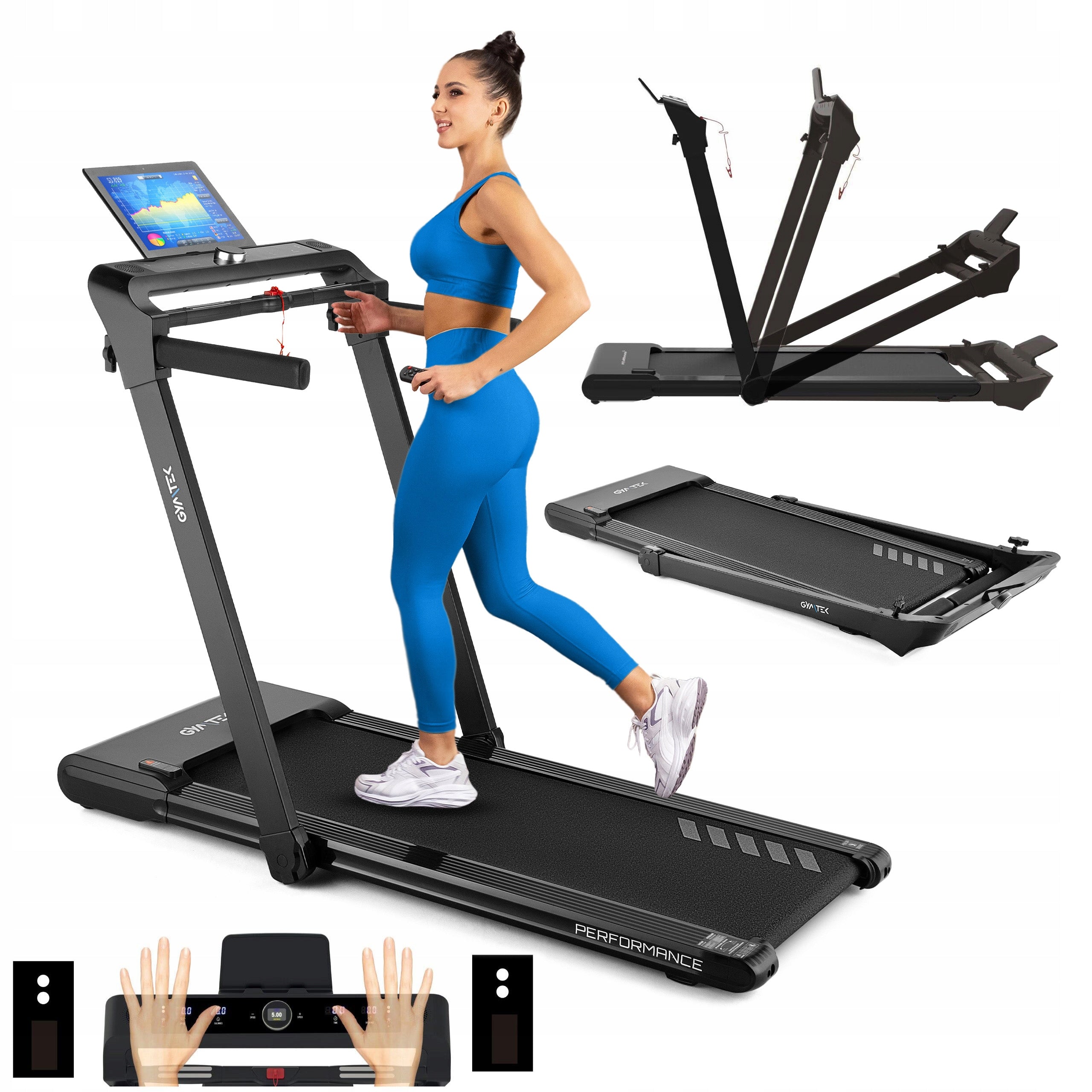 HOME ELECTRIC TREADMILL FOLDING MAGNETIC RUNNING XT700 GYMTEK