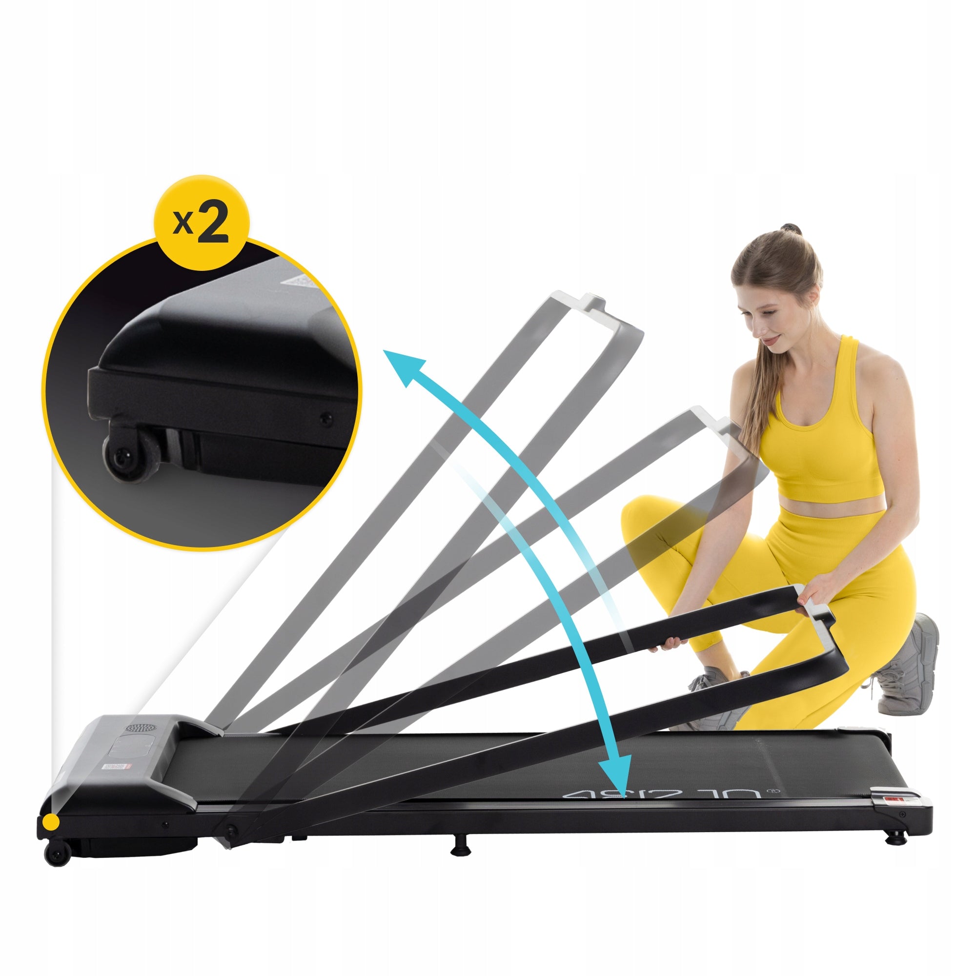 HOME ELECTRIC TREADMILL FOR WALKING FOLDING UNDER THE BED SMART APP Manufacturer code Elektryczna bieżnia domowa TM LIGHT TM02