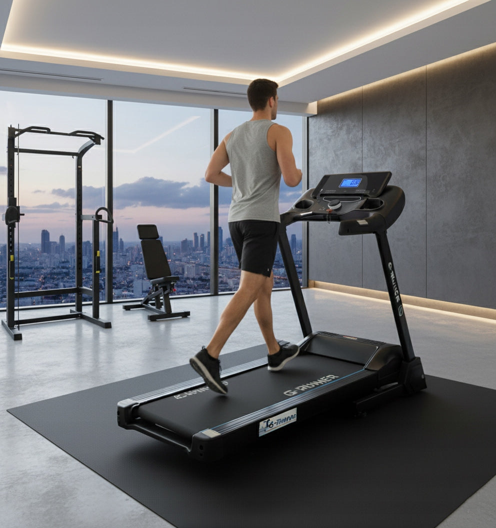 HOME ELECTRIC TREADMILL G-RUNNER 690 FOLDING STRONG UP TO 140kg AUTOWZNIOS Brand FIT-NET