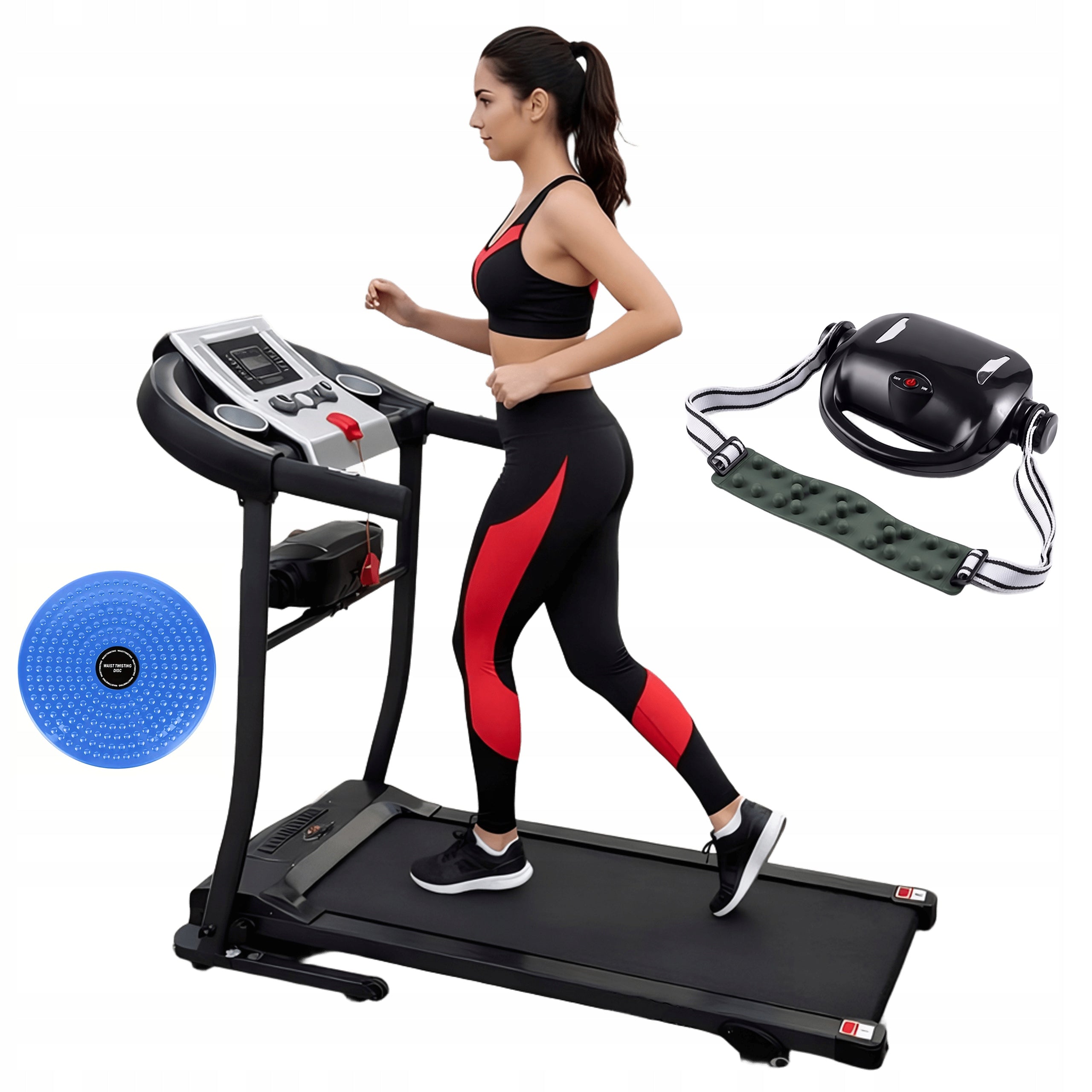 HOME ELECTRIC TREADMILL HRS T-190M MASSAGER FOLDING TILT ADJUSTMENT
