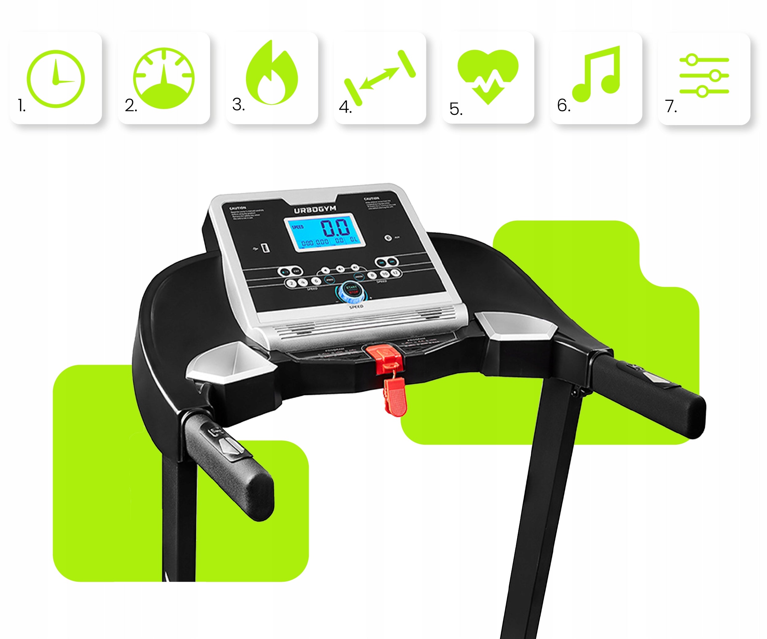 HOME ELECTRIC TREADMILL V650 SHOCK ABSORPTION RAISE PULSE FOLDING Manufacturer code 5904906085114