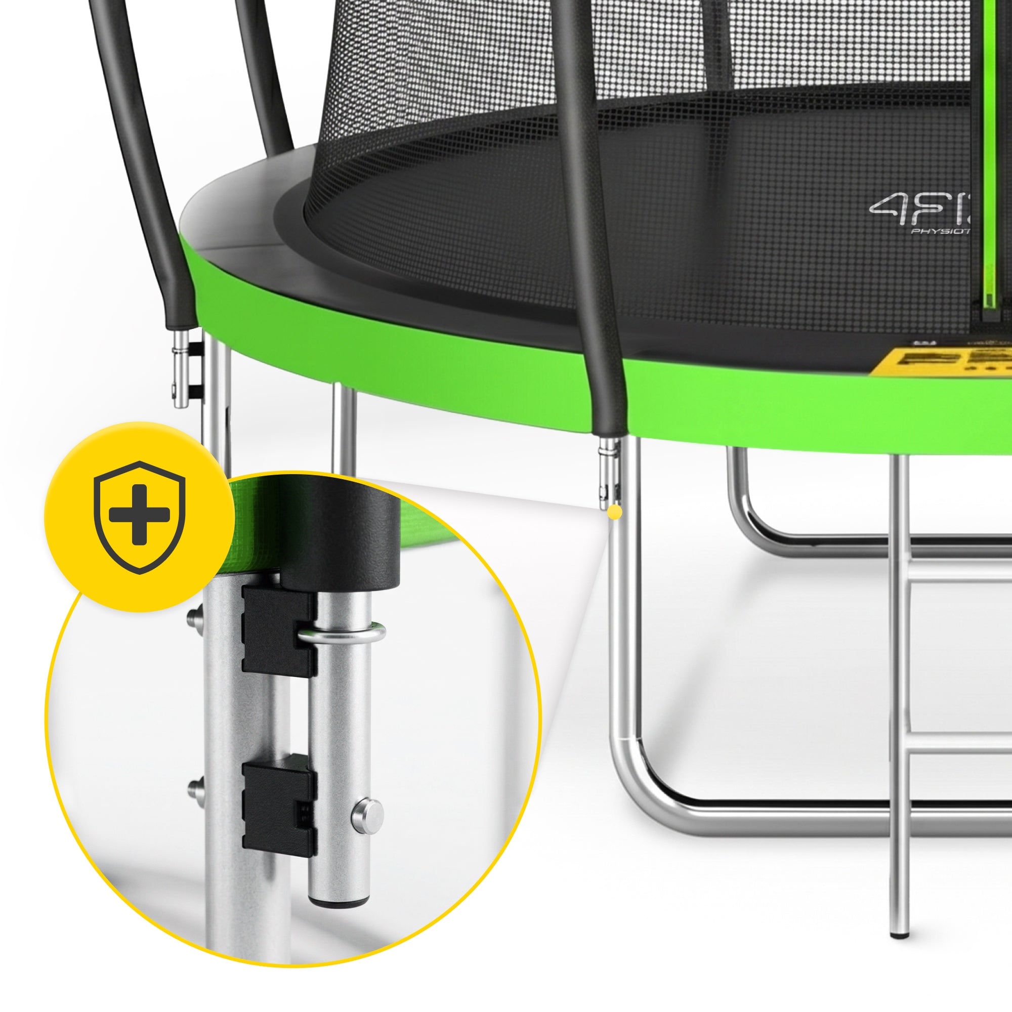 HOME GARDEN TRAMPOLINE FOR KIDS HOME GARDEN LADDER WITH MESH 12FT Number of springs/ropes 64
