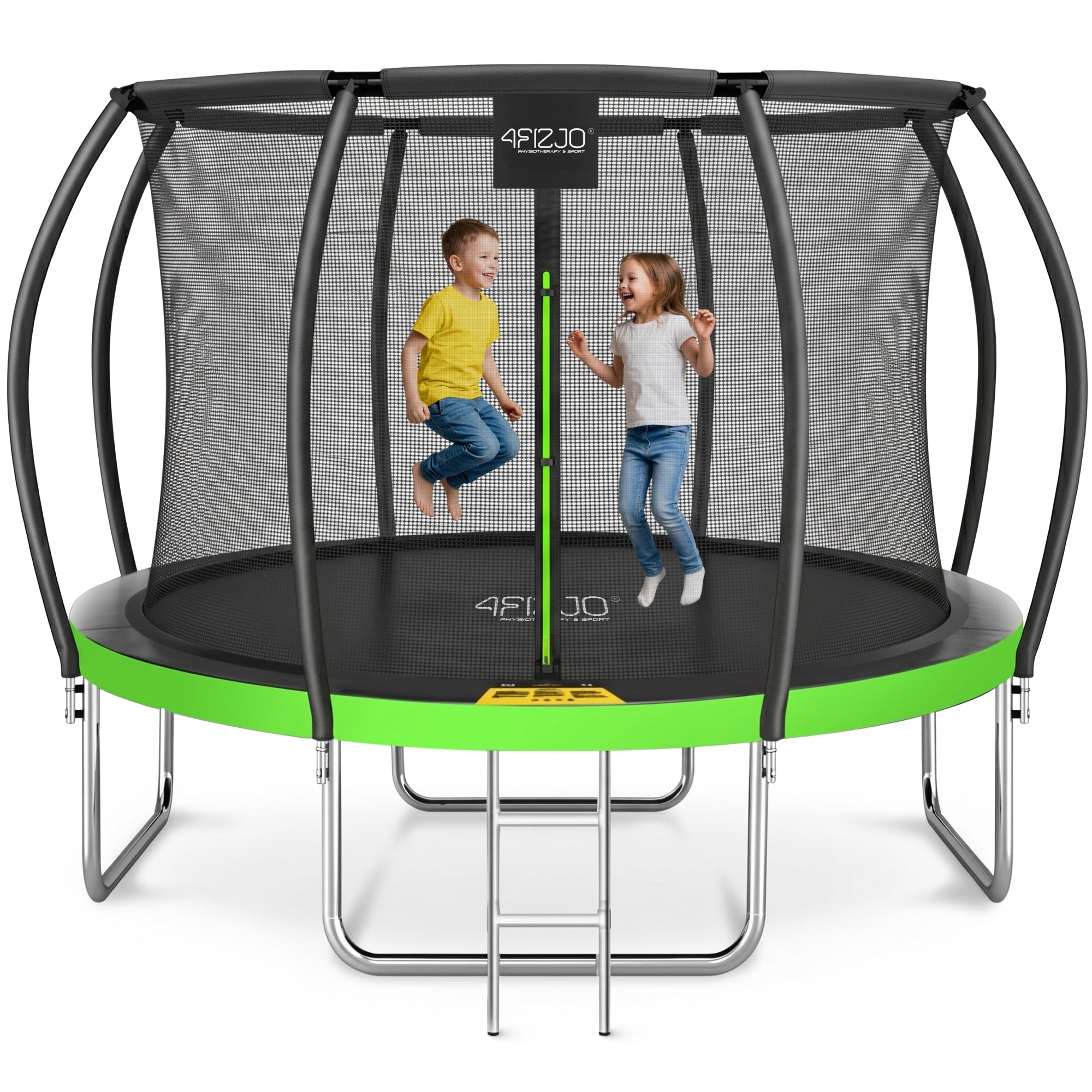 HOME GARDEN TRAMPOLINE FOR KIDS HOME GARDEN LADDER WITH MESH 12FT