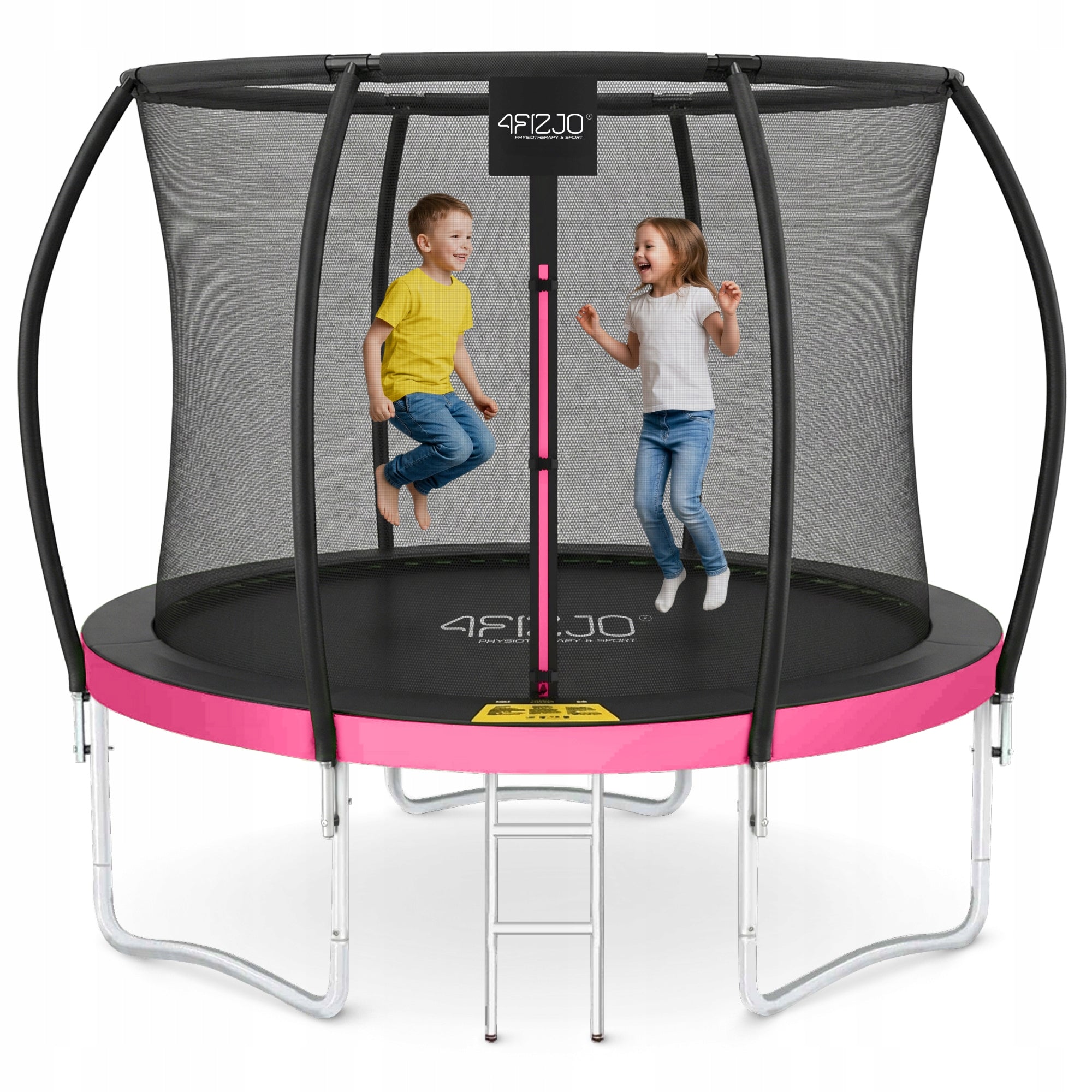 HOME GARDEN TRAMPOLINE FOR KIDS INDOOR SAFETY MESH 8FT