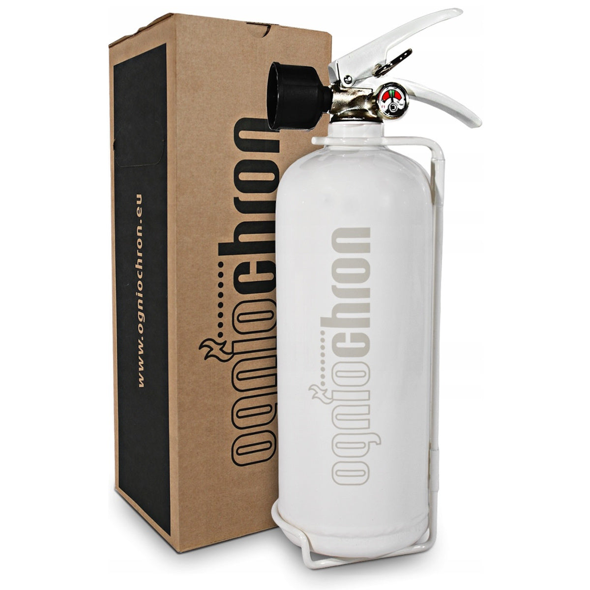 HOME LIQUID FIRE EXTINGUISHER ABF OGNIOCHRON 2L WHITE KITCHEN PRESSURE GAUGE HANGER