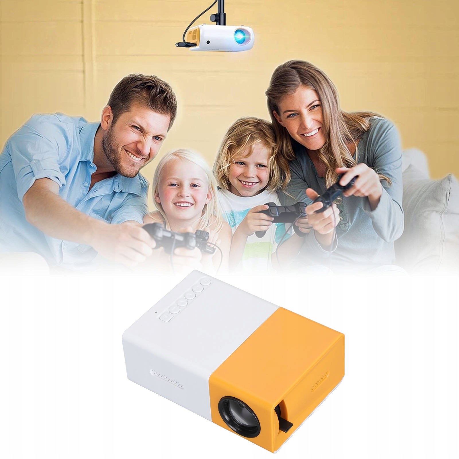 HOME MINI PROJECTOR PORTABLE HD 1080P Packaging status original